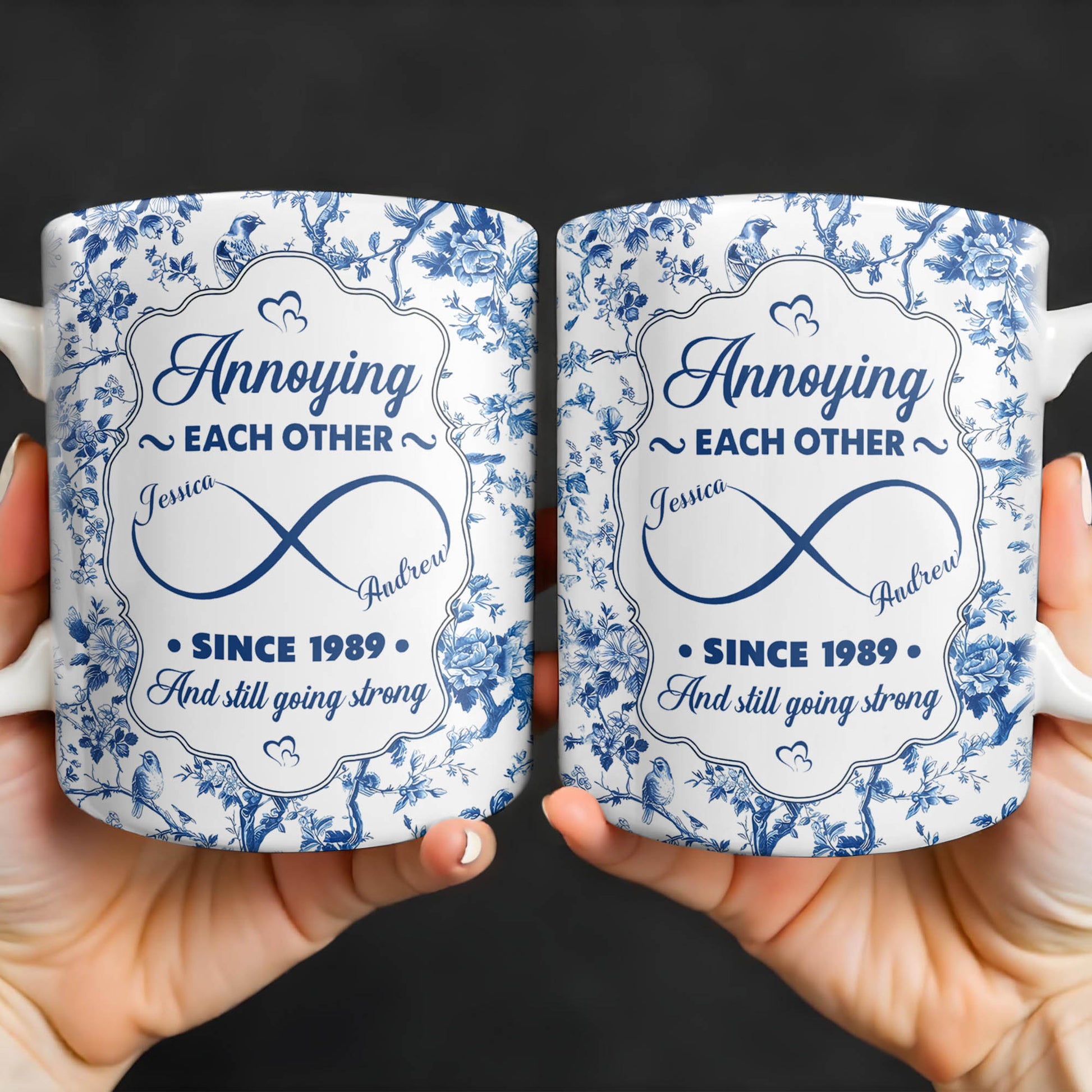 Annoying Each Other Since, Flowers and Birds Design