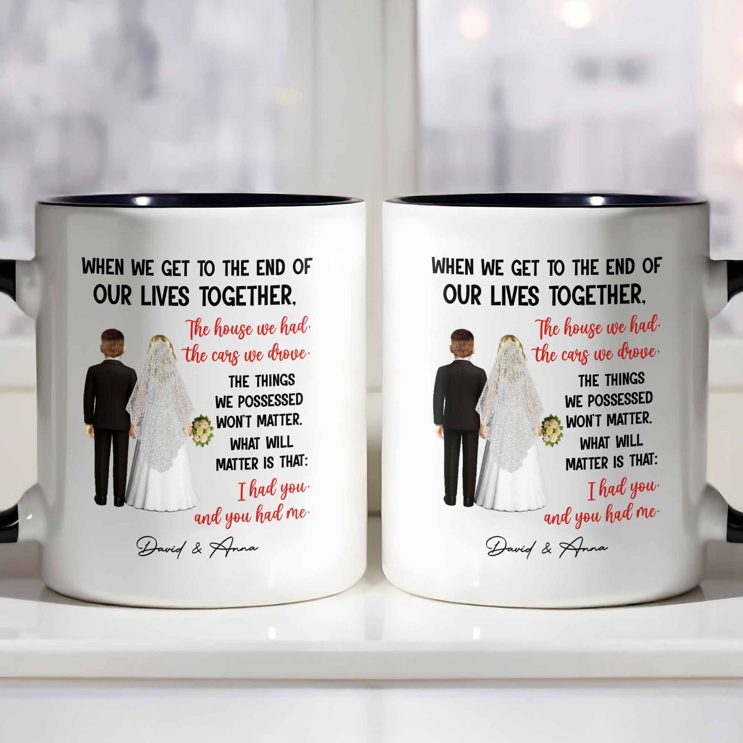 When We Get To The End Of Our Lives Together, Bride And Groom Figures