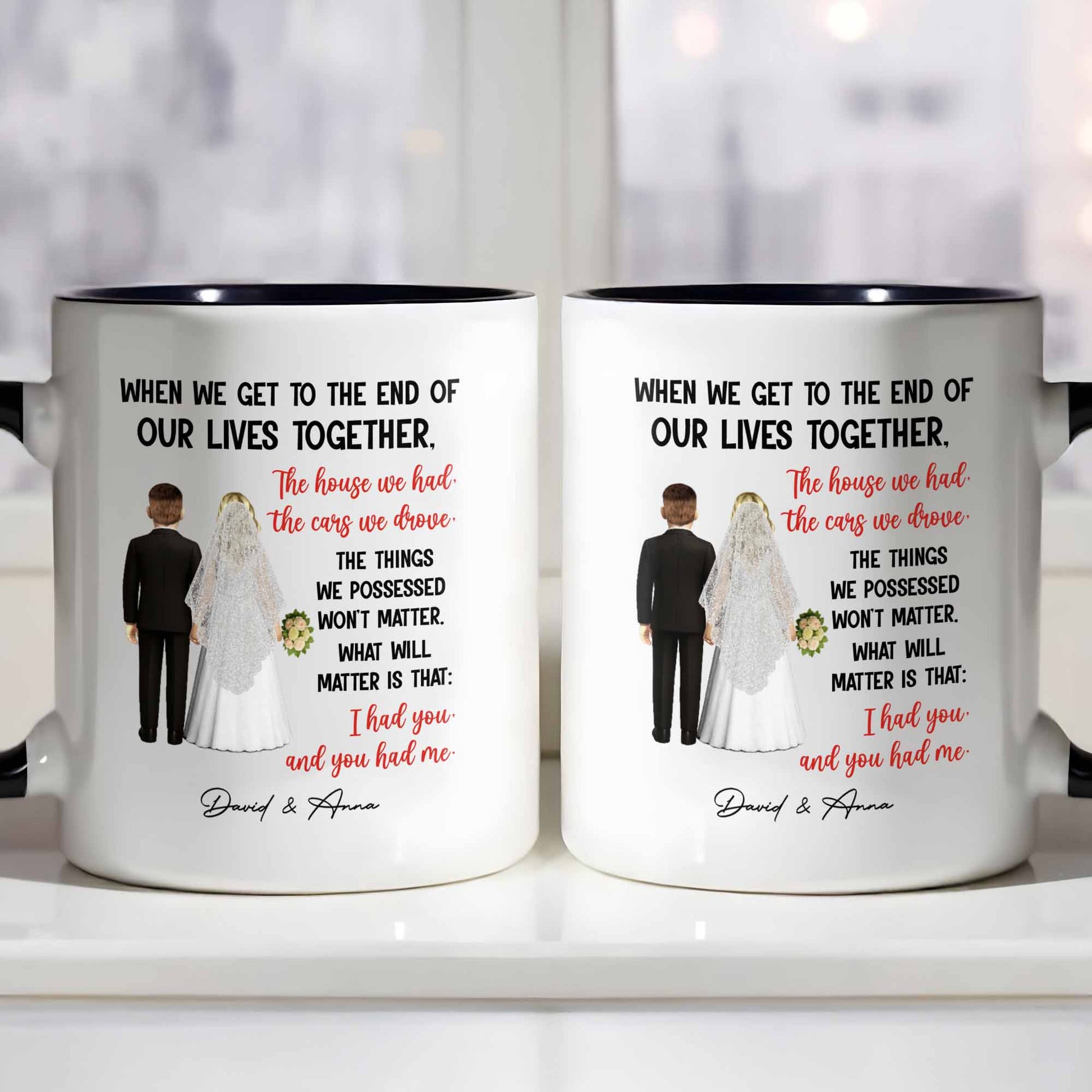 When We Get To The End Of Our Lives Together, Bride And Groom Figures