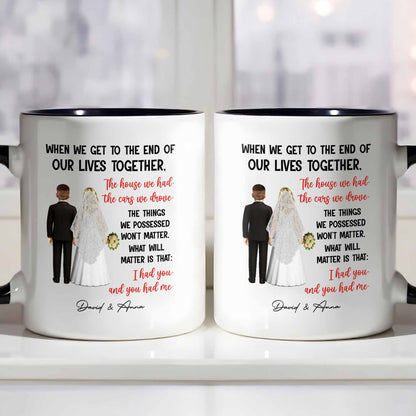 When We Get To The End Of Our Lives Together, Bride And Groom Figures