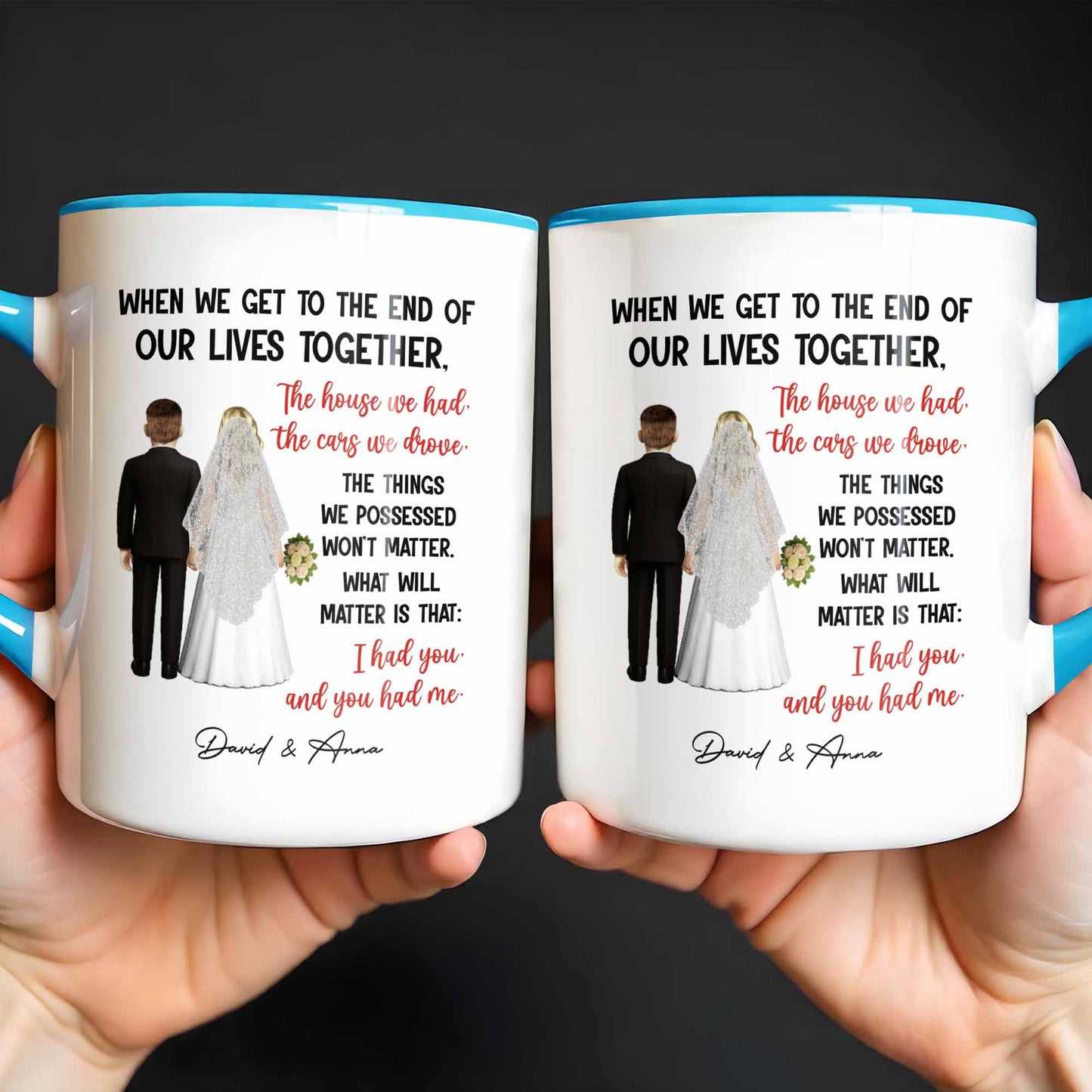 When We Get To The End Of Our Lives Together, Bride And Groom Figures