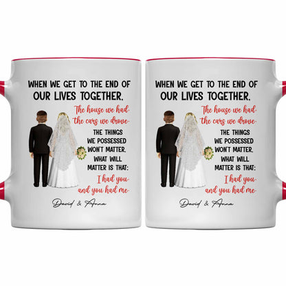 When We Get To The End Of Our Lives Together, Bride And Groom Figures