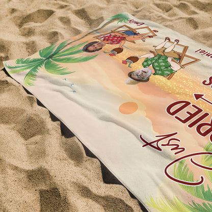 Just Married 30 Years Ago, Palm Trees and Beach