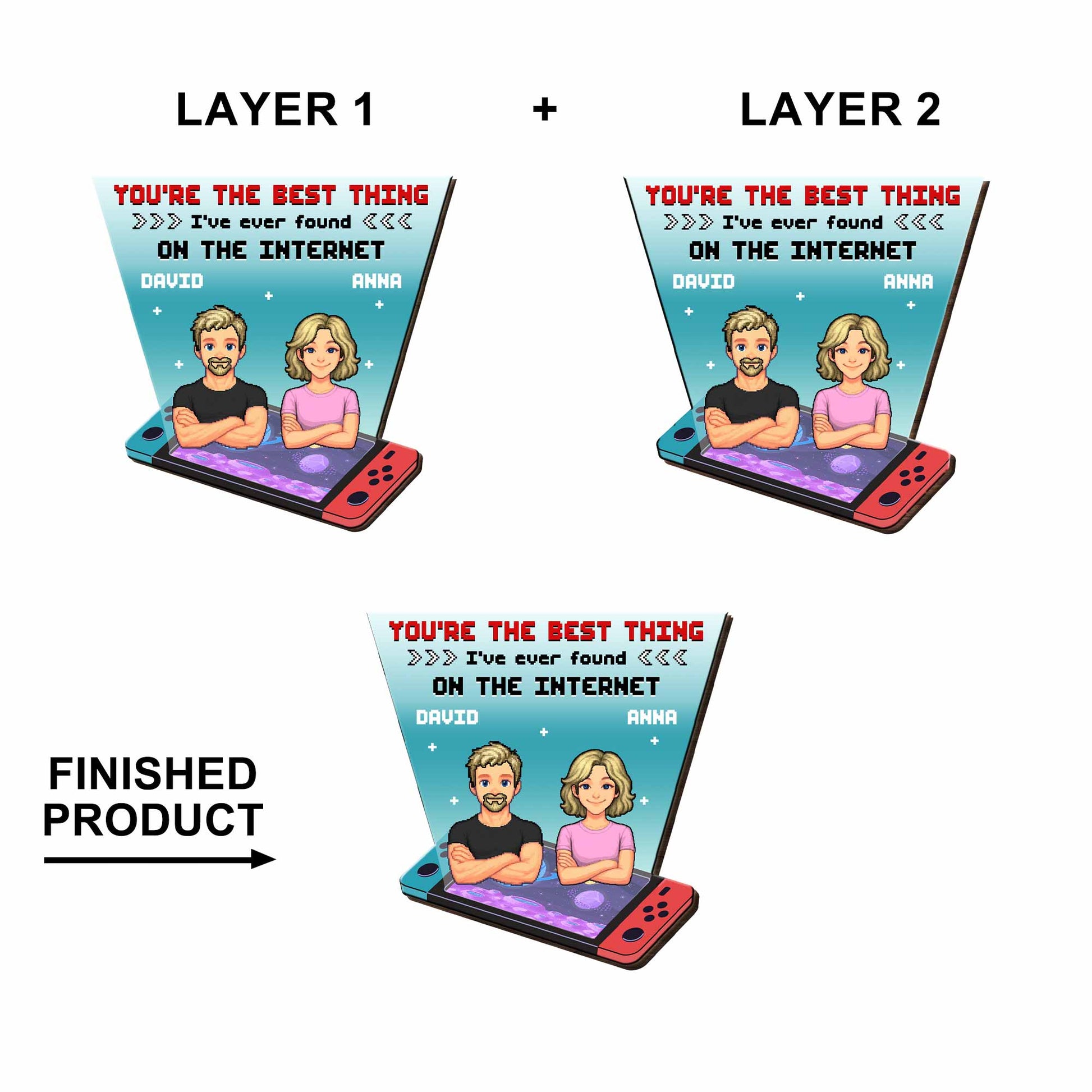 You're The Best Thing I've Ever Found, Cartoon Couple Design