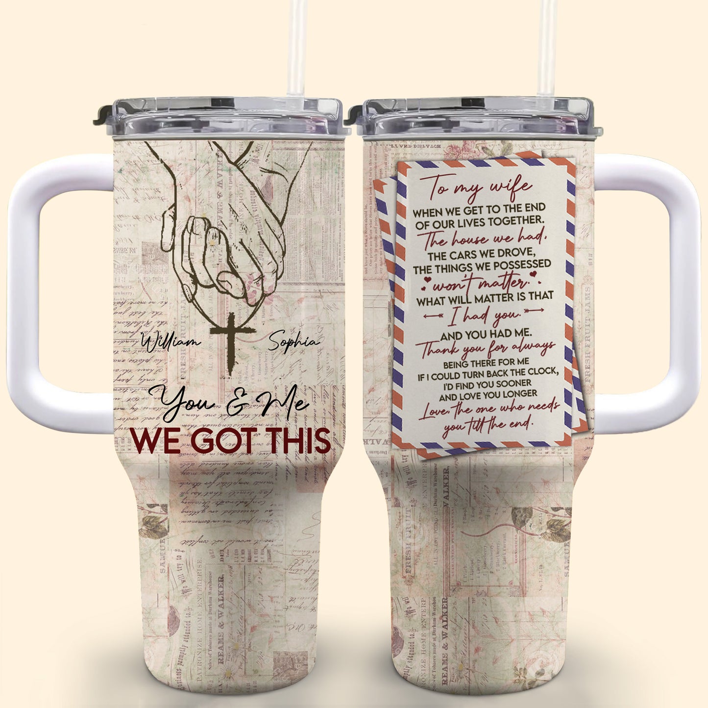 You & Me We Got This, Holding Hands and Cross