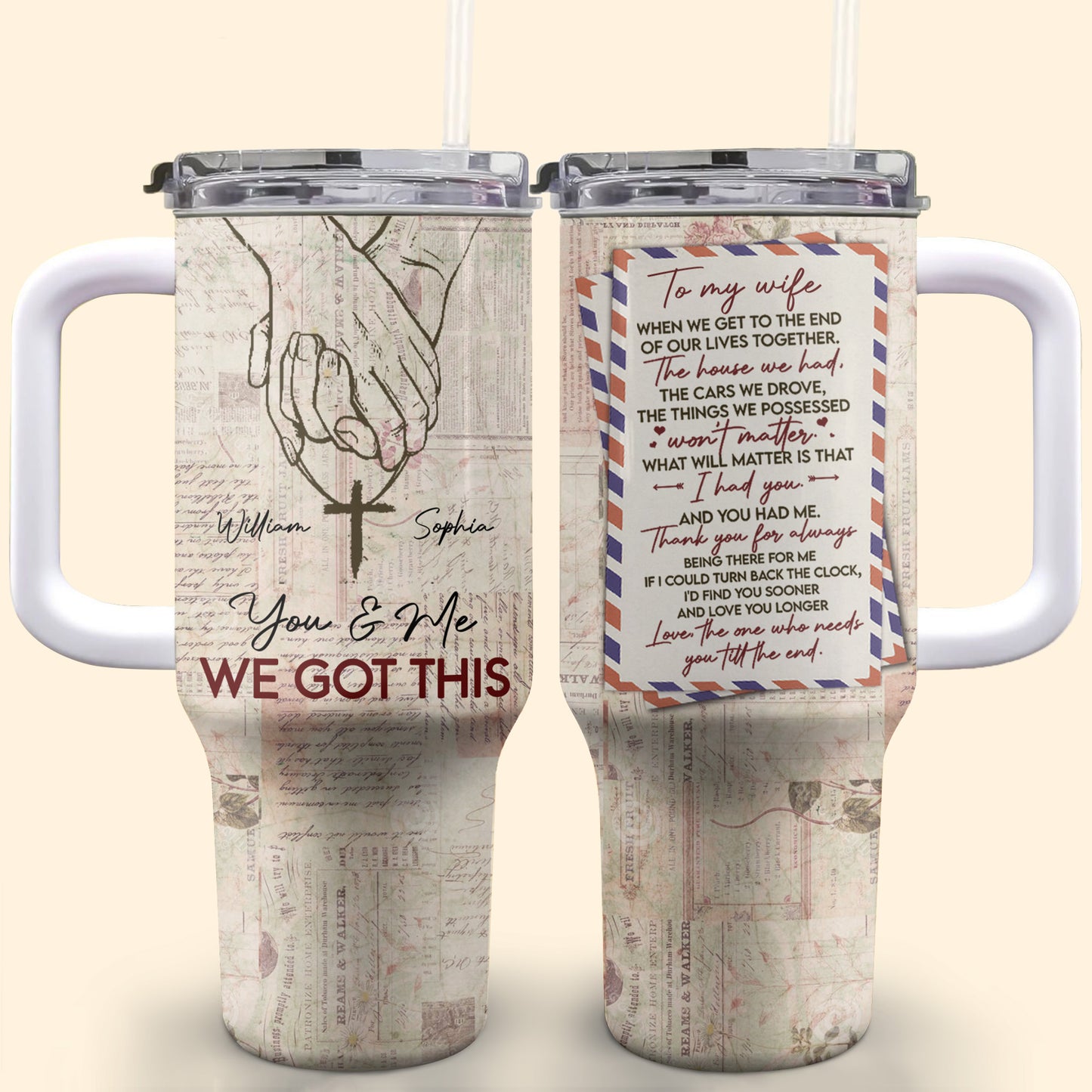 You & Me We Got This, Holding Hands and Cross