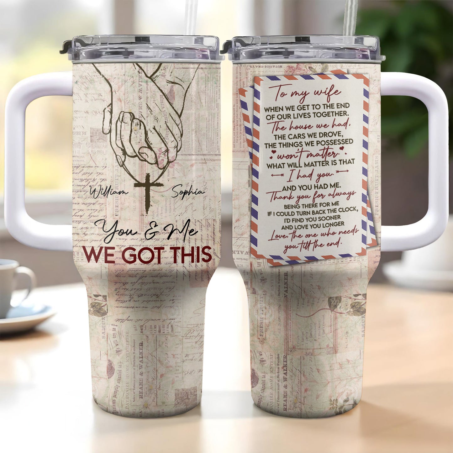 You & Me We Got This, Holding Hands and Cross