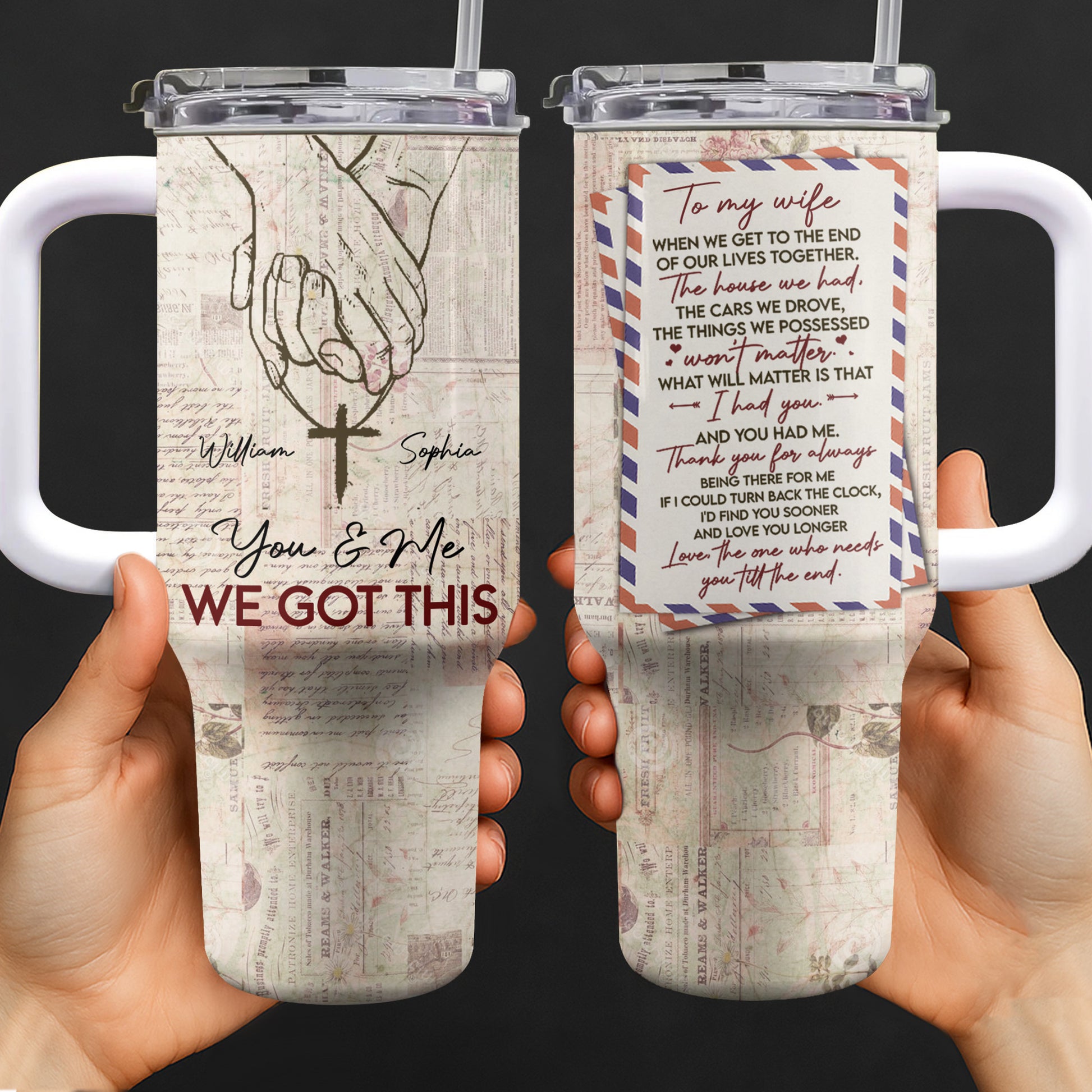 You & Me We Got This, Holding Hands and Cross