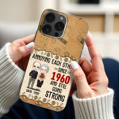 Annoying Each Other Since, Cartoon Couple, Roses