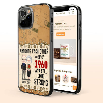 Annoying Each Other Since, Cartoon Couple, Roses