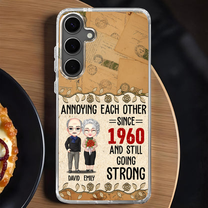 Annoying Each Other Since, Cartoon Couple, Roses