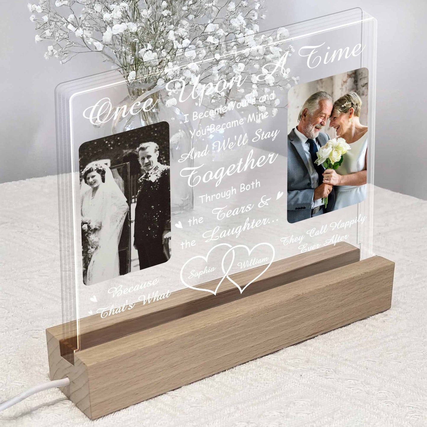 Once Upon A Time, Together Forever With Photos And Hearts