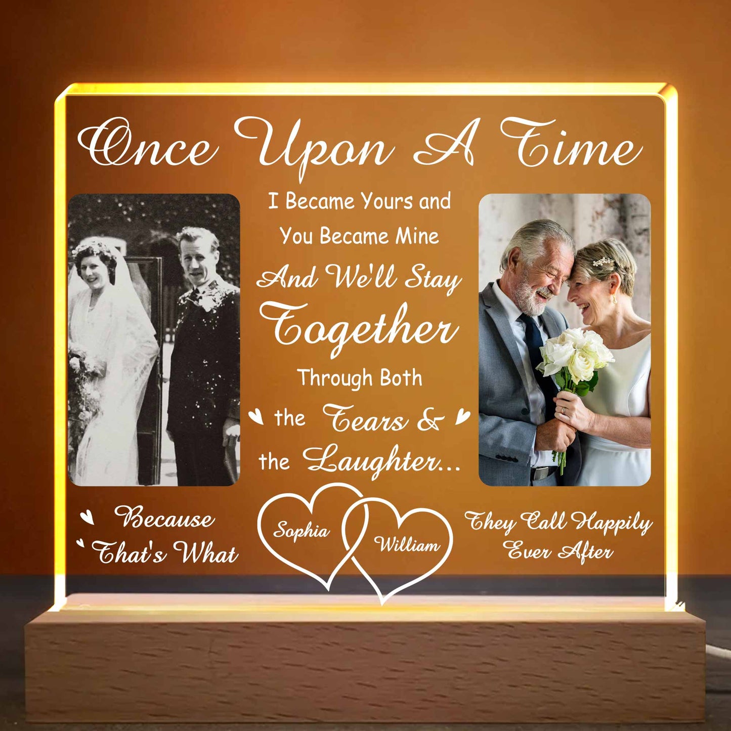 Once Upon A Time, Together Forever With Photos And Hearts