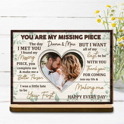 You Are My Missing Piece, Heart Photo Frame