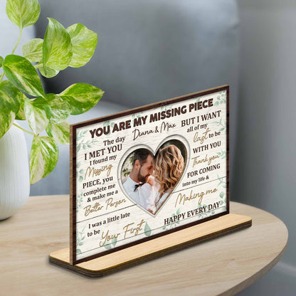 You Are My Missing Piece, Heart Photo Frame