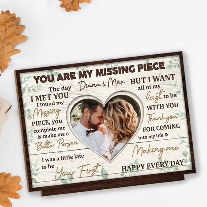 You Are My Missing Piece, Heart Photo Frame