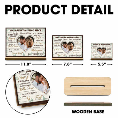 You Are My Missing Piece, Heart Photo Frame