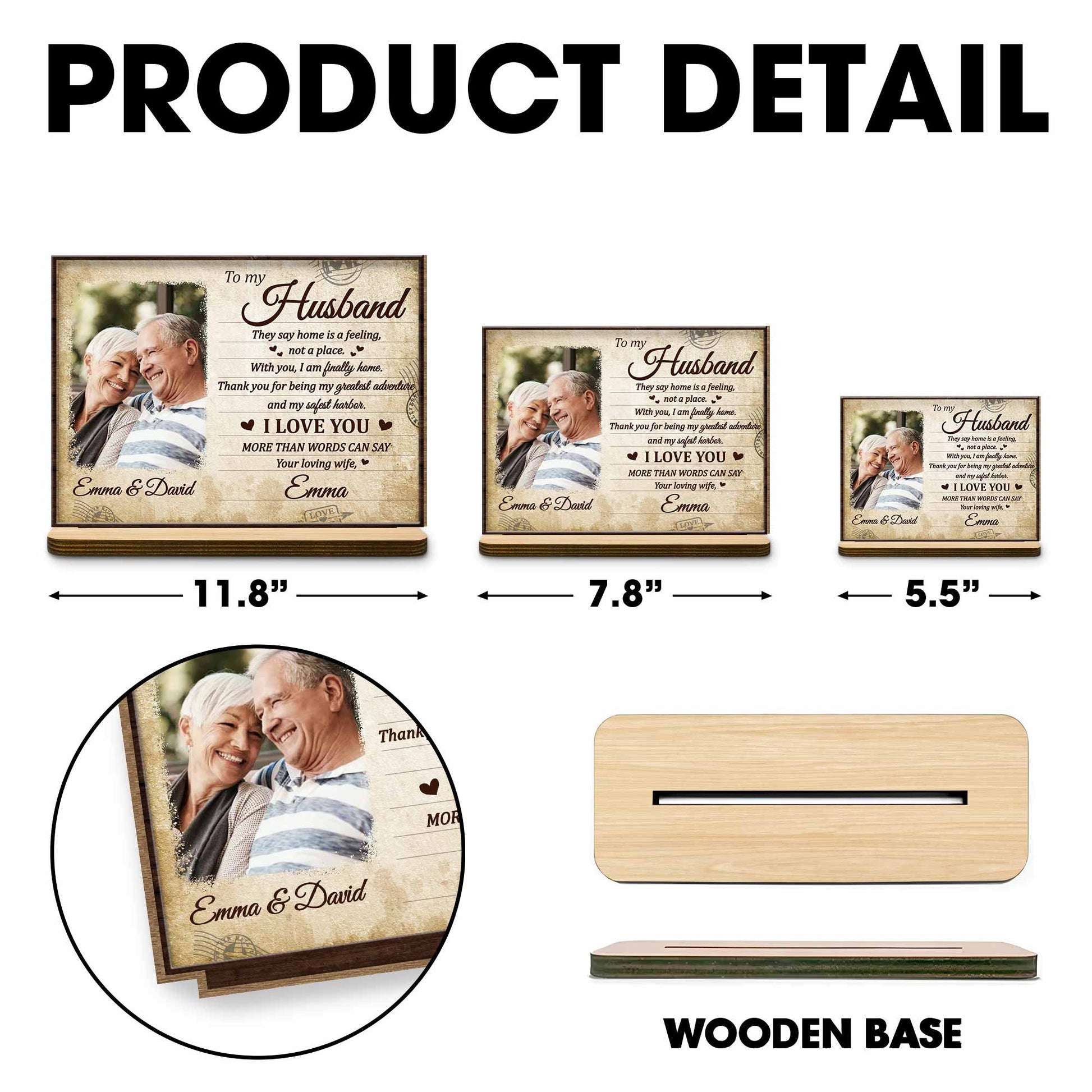 To My Husband, They Say Home Is A Feeling With Hearts