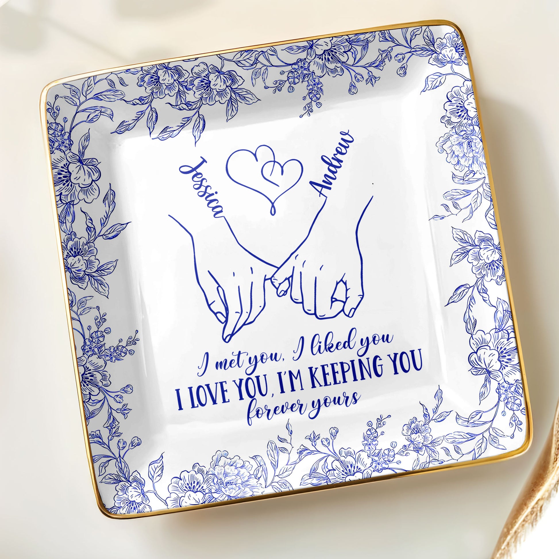 I Met You, I Loved You, Floral Heart Design