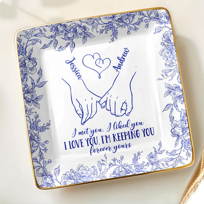 I Met You, I Loved You, Floral Heart Design