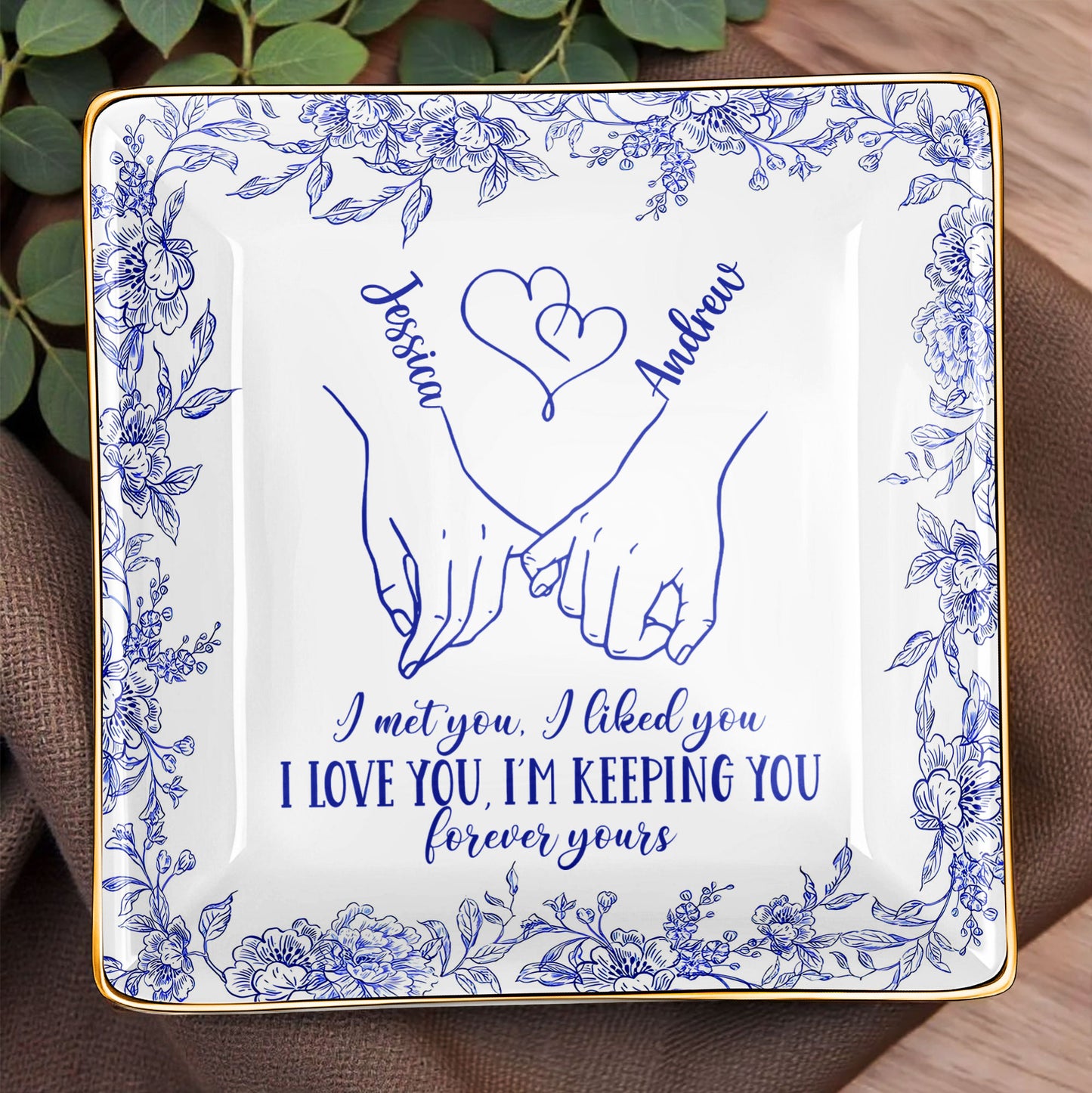 I Met You, I Loved You, Floral Heart Design