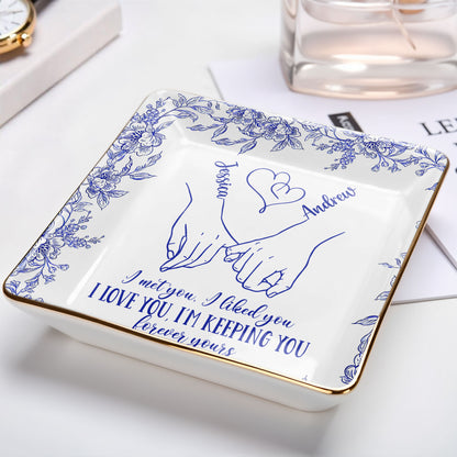 I Met You, I Loved You, Floral Heart Design