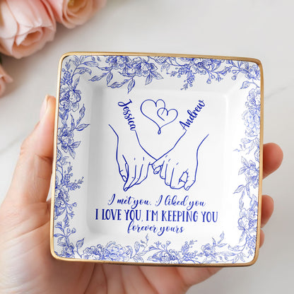 I Met You, I Loved You, Floral Heart Design