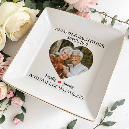 Annoying Each Other Since And Still Going Strong, Ceramic Dish