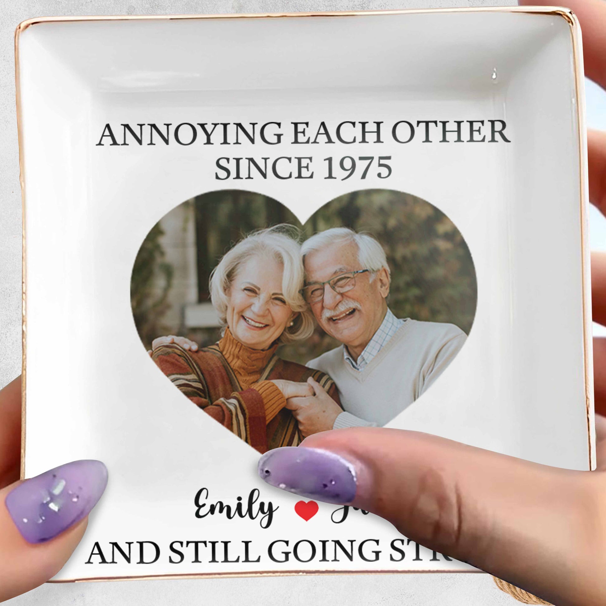 Annoying Each Other Since And Still Going Strong, Ceramic Dish