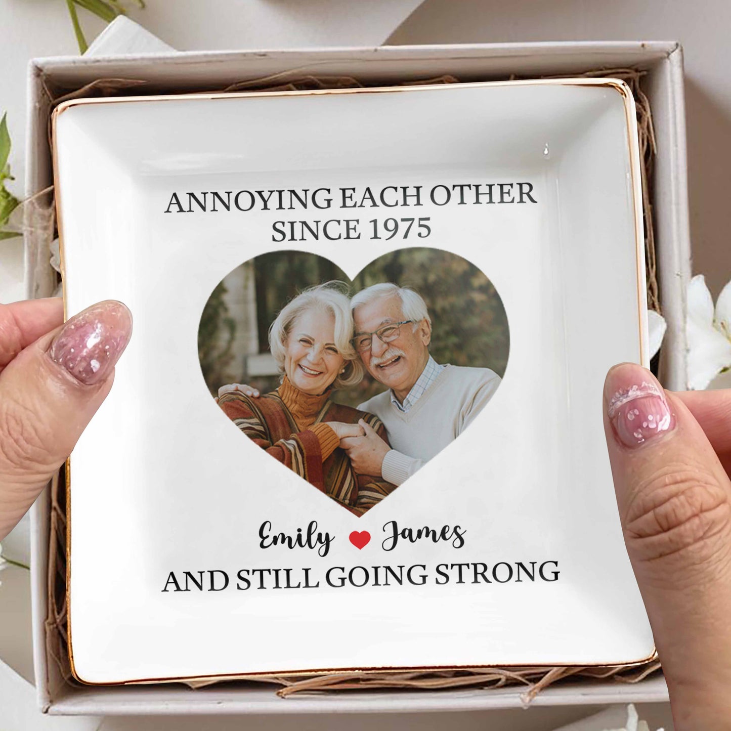 Annoying Each Other Since And Still Going Strong, Ceramic Dish