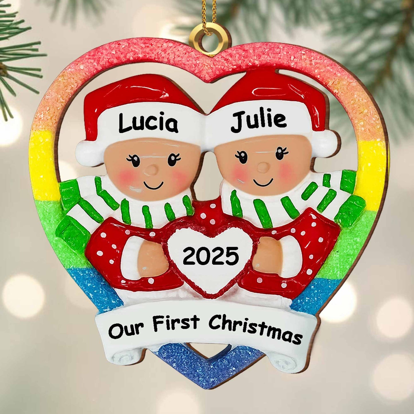 Our First Christmas, Hearts And Christmas Hats