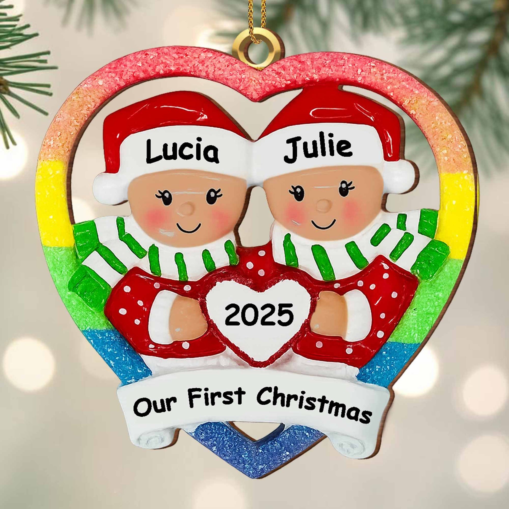 Our First Christmas, Hearts And Christmas Hats