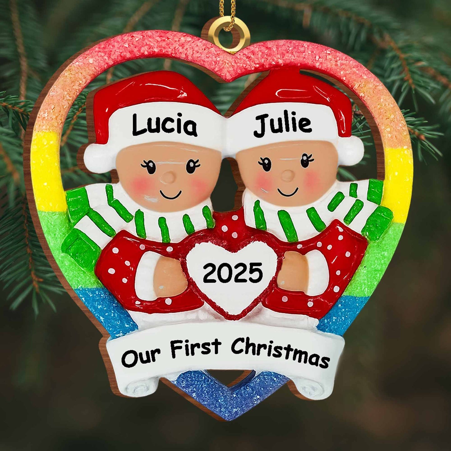 Our First Christmas, Hearts And Christmas Hats