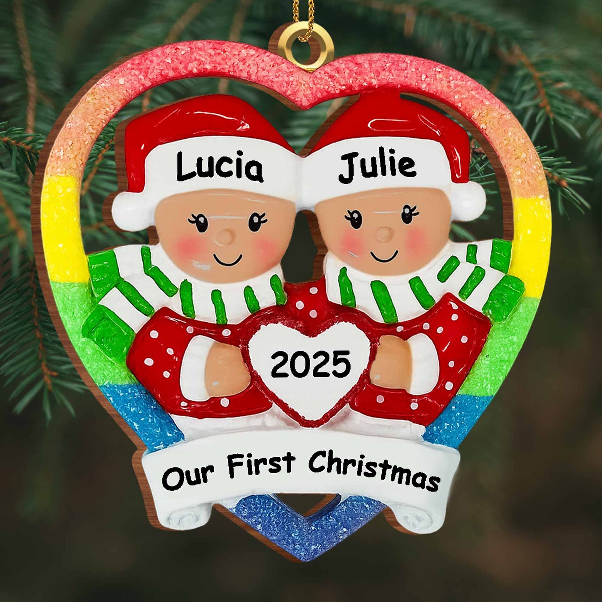 Our First Christmas, Hearts And Christmas Hats