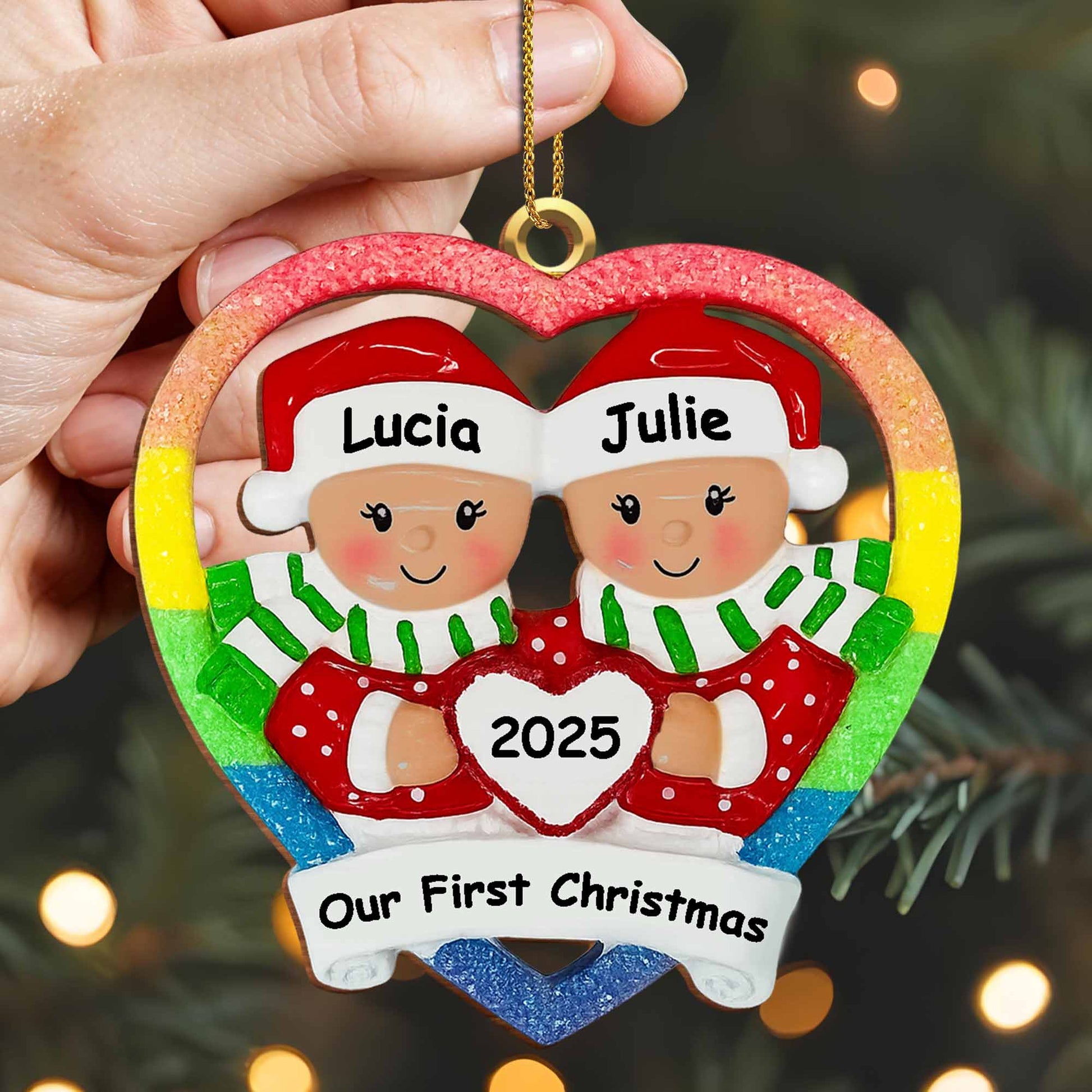 Our First Christmas, Hearts And Christmas Hats