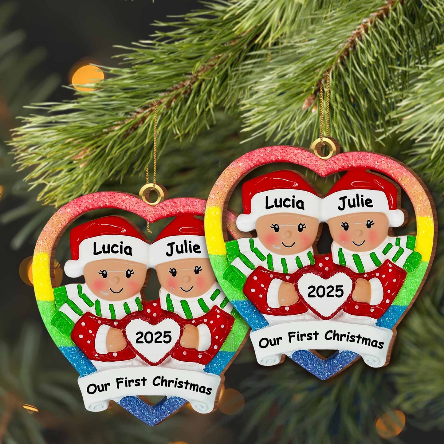 Our First Christmas, Hearts And Christmas Hats