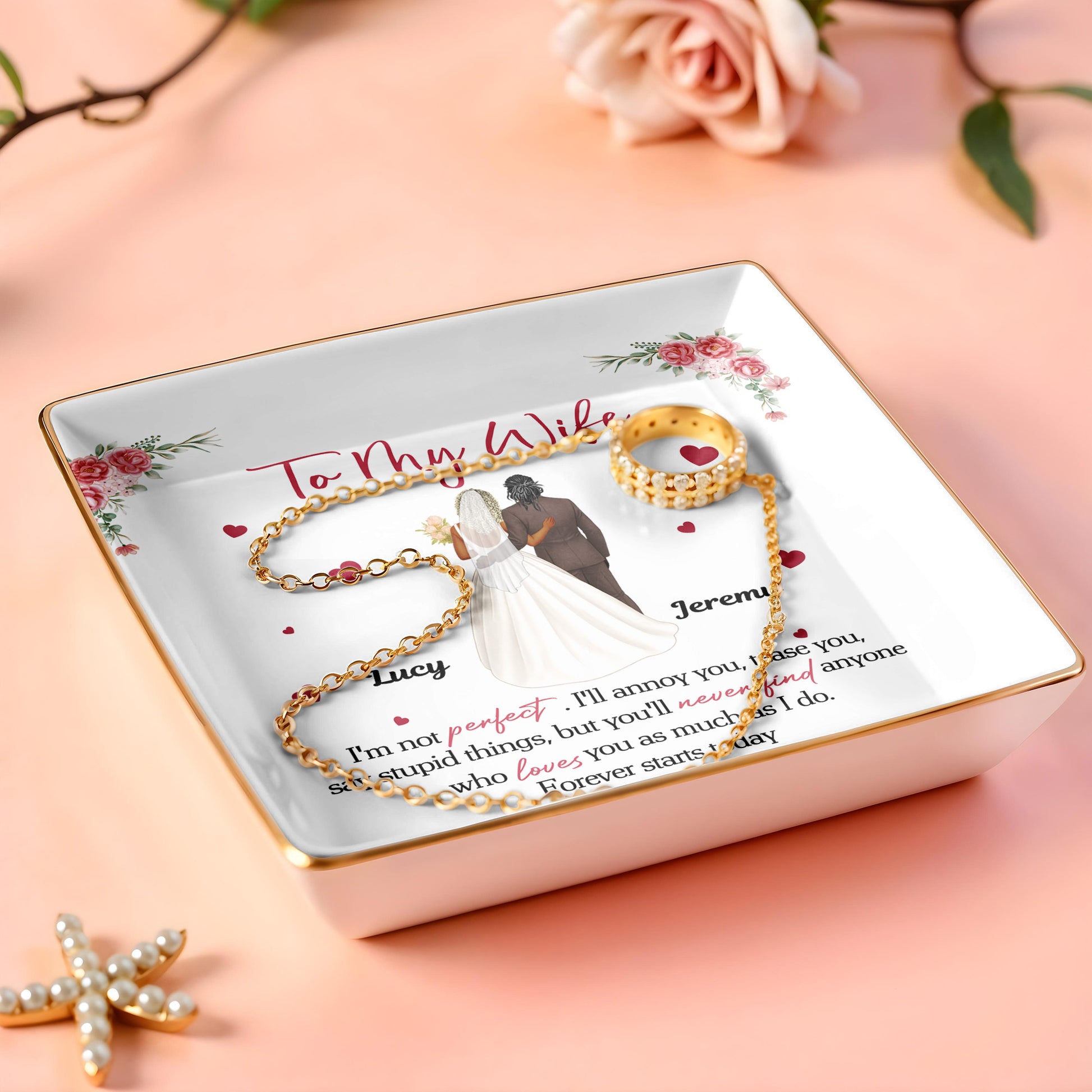 To My Wife, Flowers And Hearts