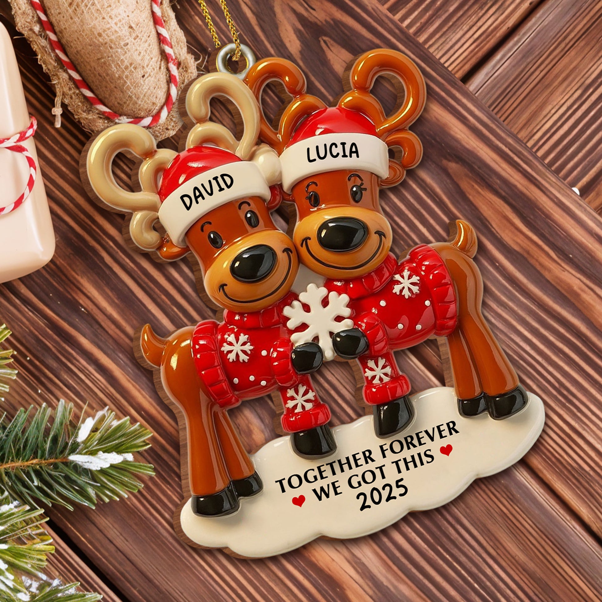 Together Forever We Got This, Reindeer Ornament