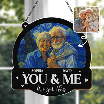 You & Me We Got This, Elderly Couple Embrace