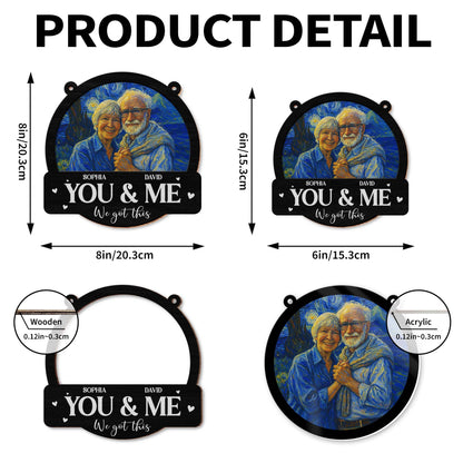 You & Me We Got This, Elderly Couple Embrace