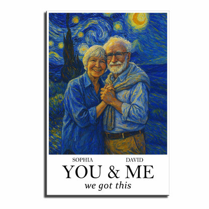 You & Me We Got This, Elderly Couple, Starry Night