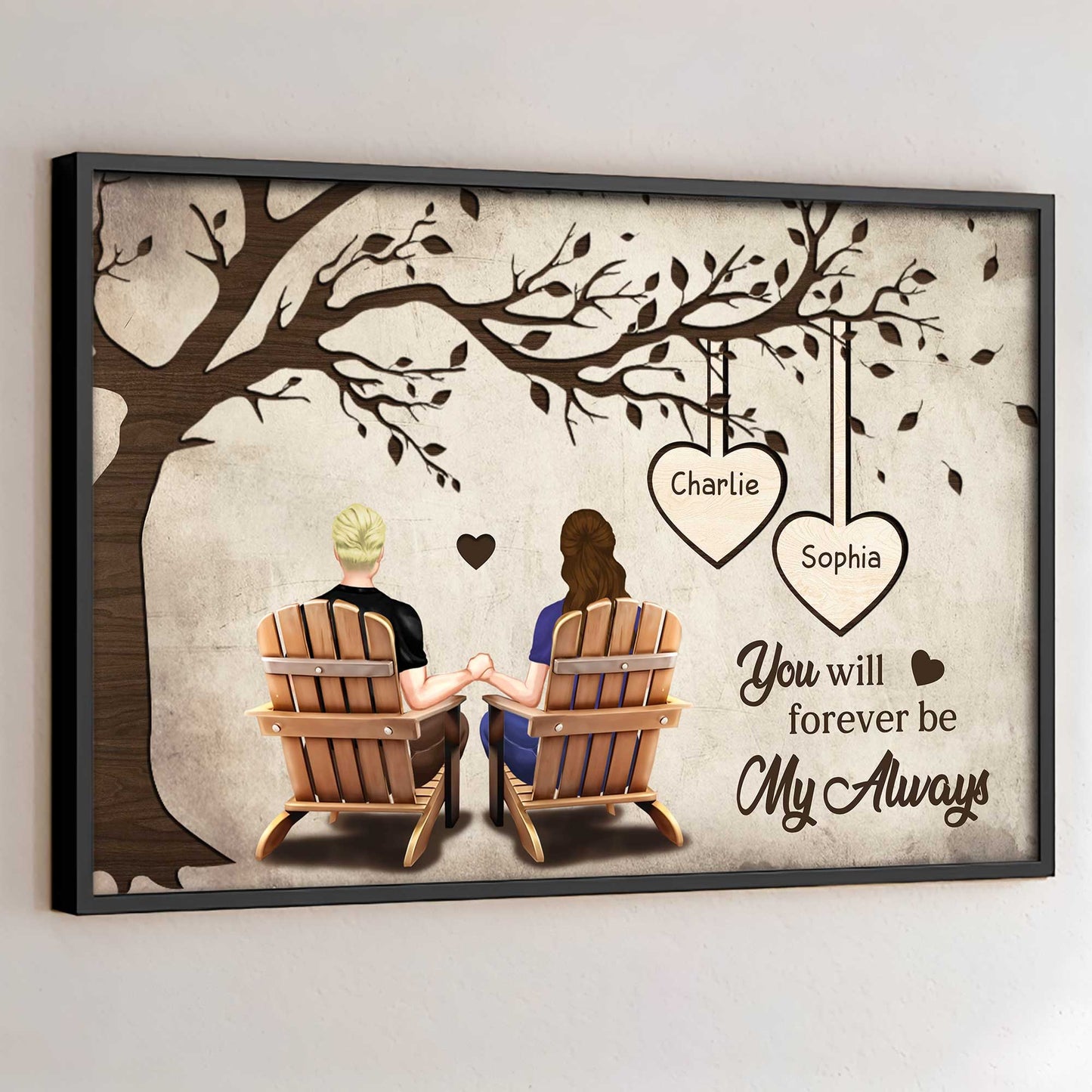 You Will Forever Be My Always With Couple And Tree