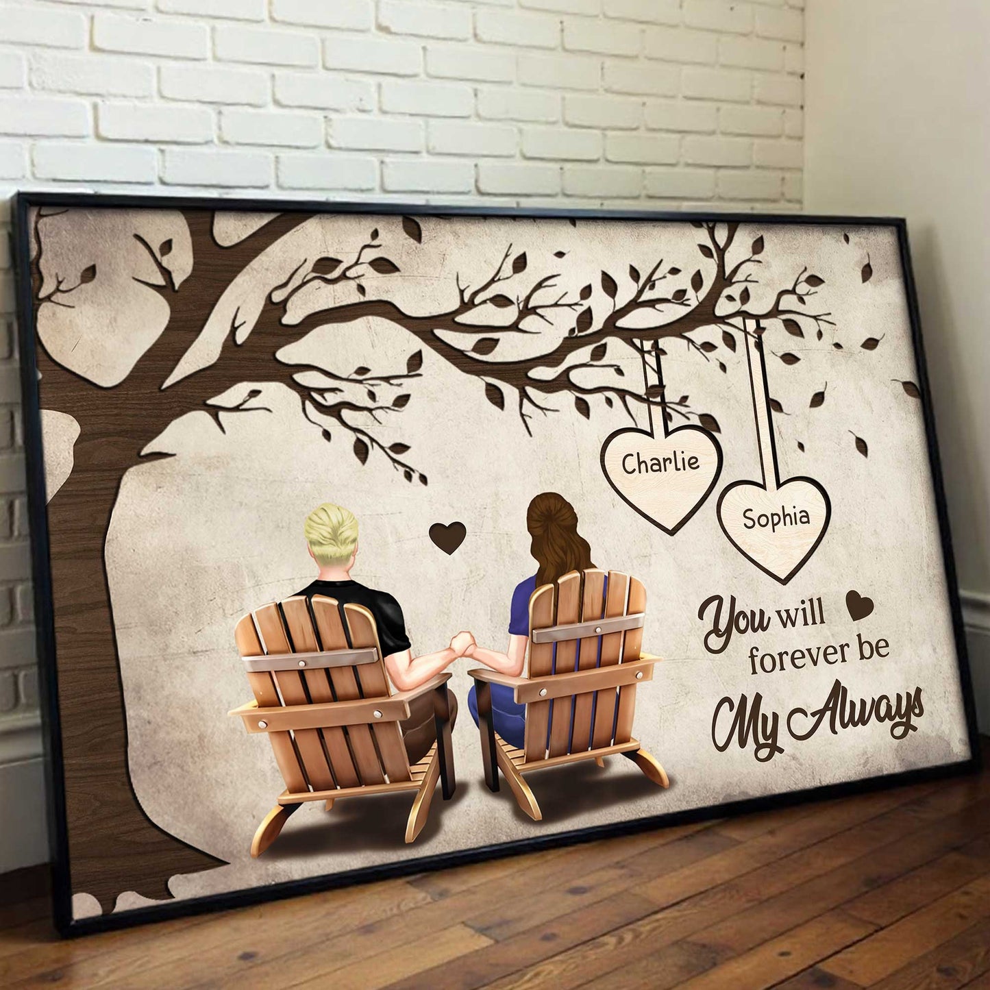 You Will Forever Be My Always With Couple And Tree