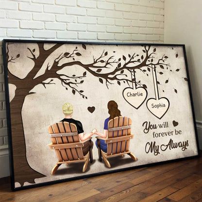 You Will Forever Be My Always With Couple And Tree