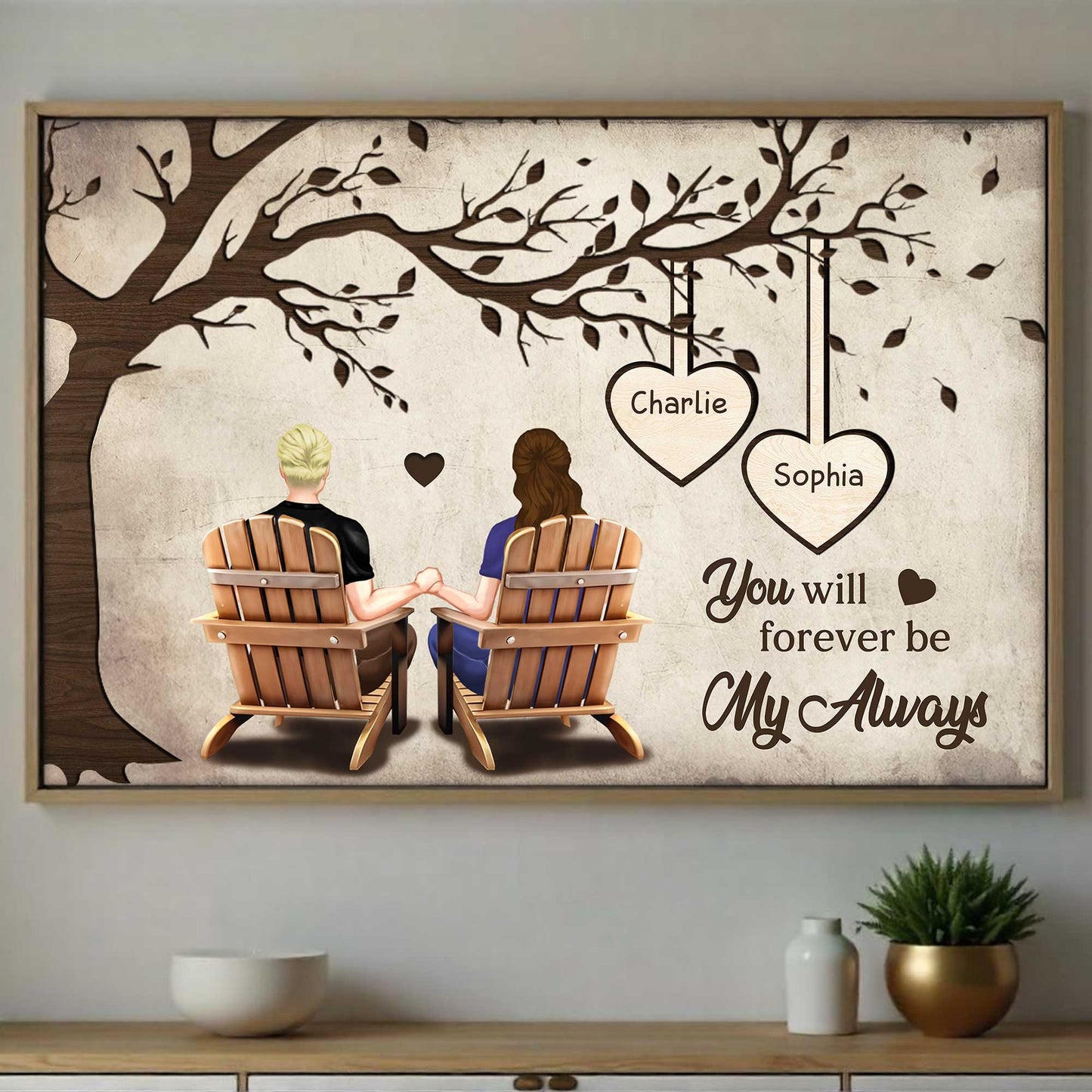 You Will Forever Be My Always With Couple And Tree