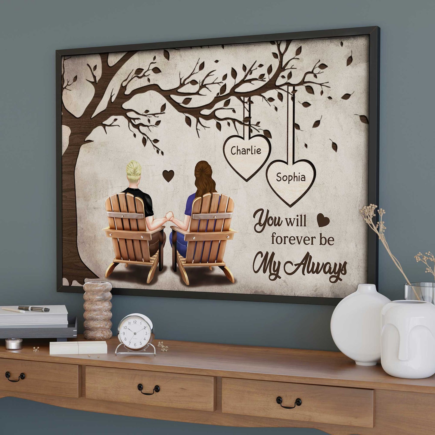 You Will Forever Be My Always With Couple And Tree