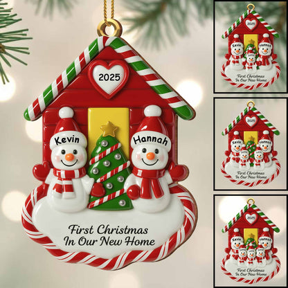 First Christmas In Our New Home With Snowmen And Christmas Tree