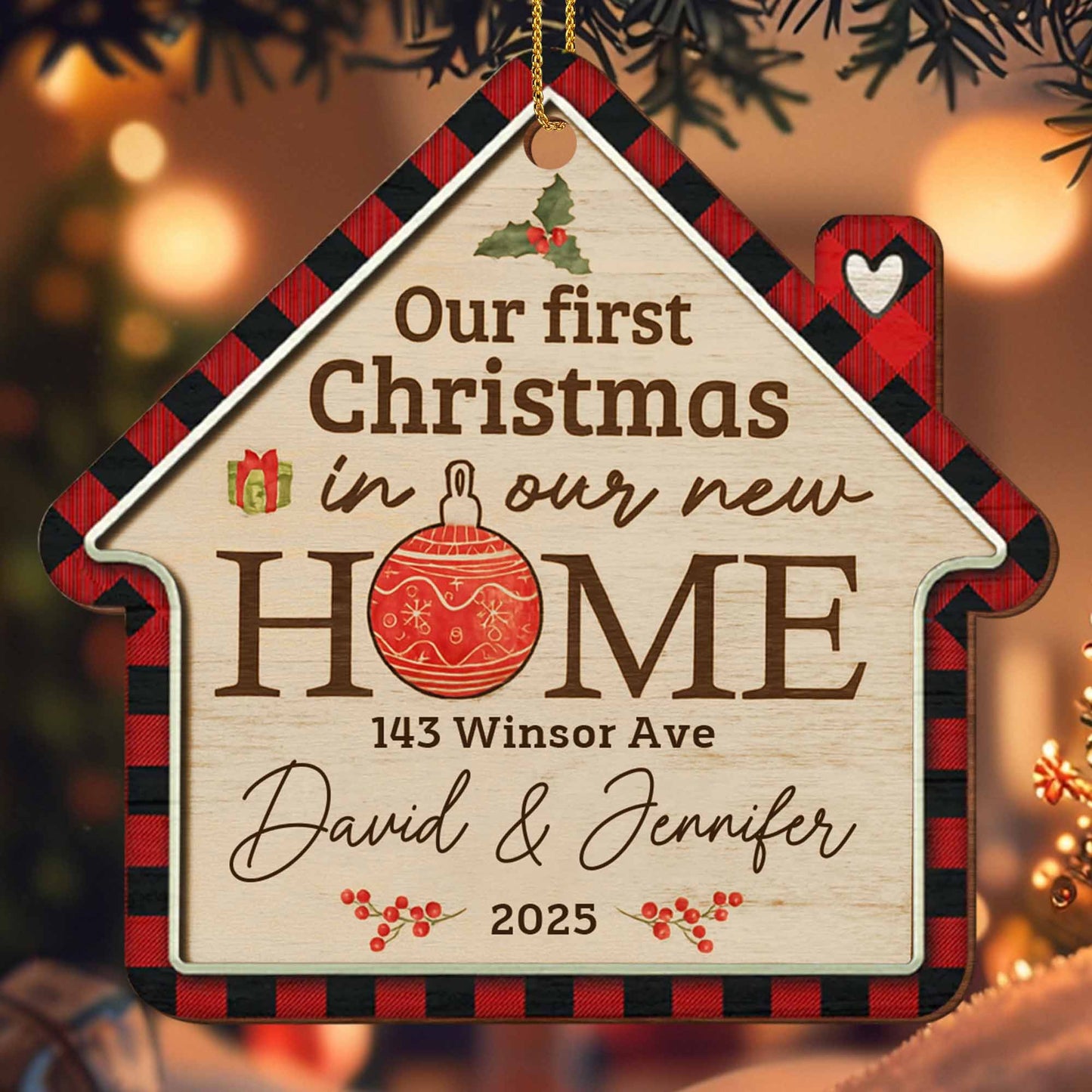 Our First Christmas In Our New Home Ornament