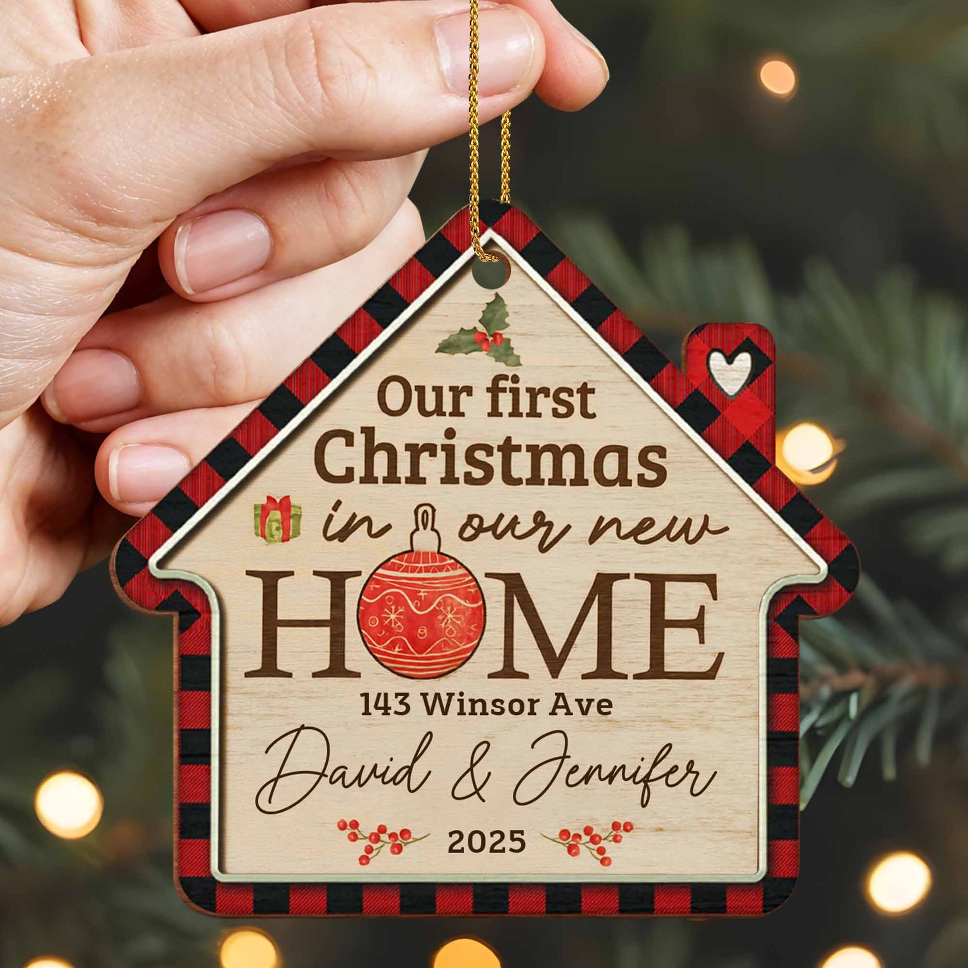 Our First Christmas In Our New Home Ornament