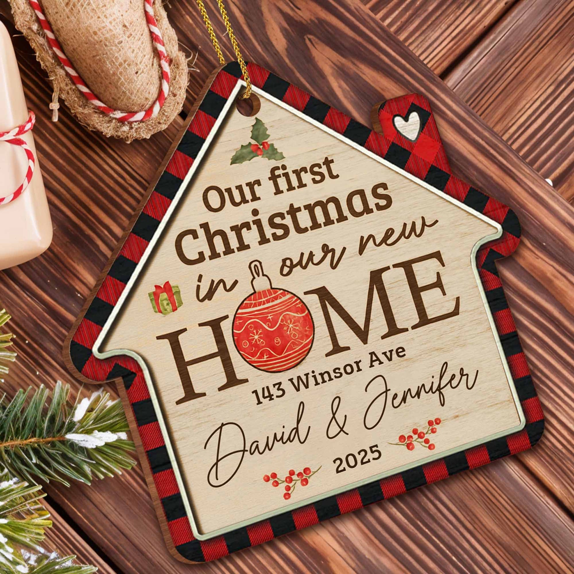 Our First Christmas In Our New Home Ornament